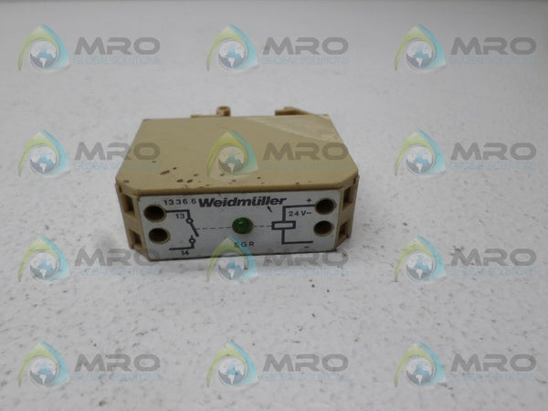 WEIDMULLER 1336.6 RELAY MODULE 24V  UNMP