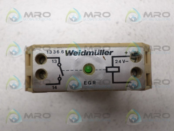 WEIDMULLER 1336.6 RELAY MODULE 24V  UNMP