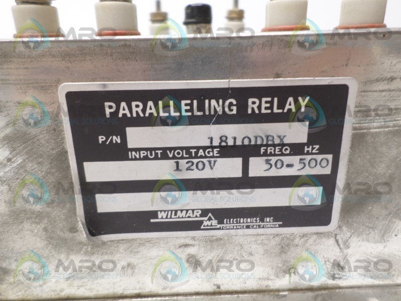 WILMAR 1810DBX PARALLELING RELAY 120V  UNMP