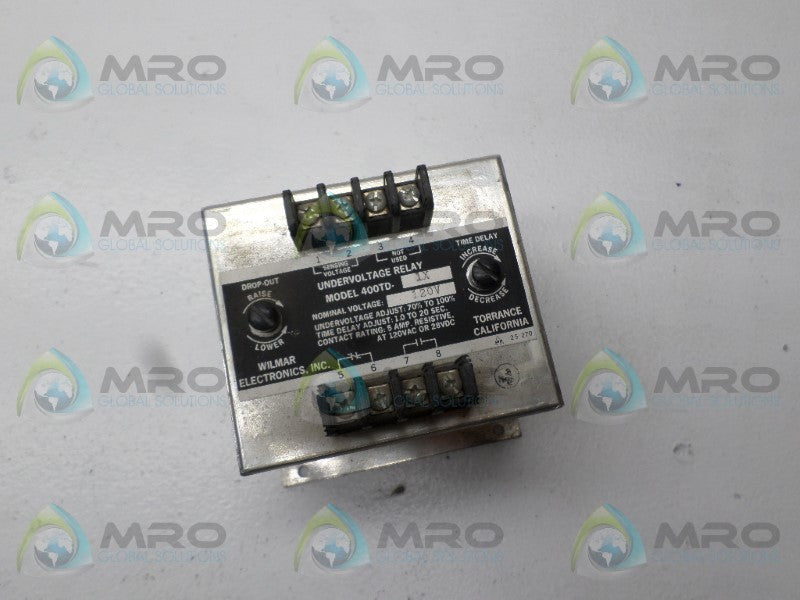 WILMAR 400TD-1X UNDERVOLTAGE RELAY 120V  UNMP