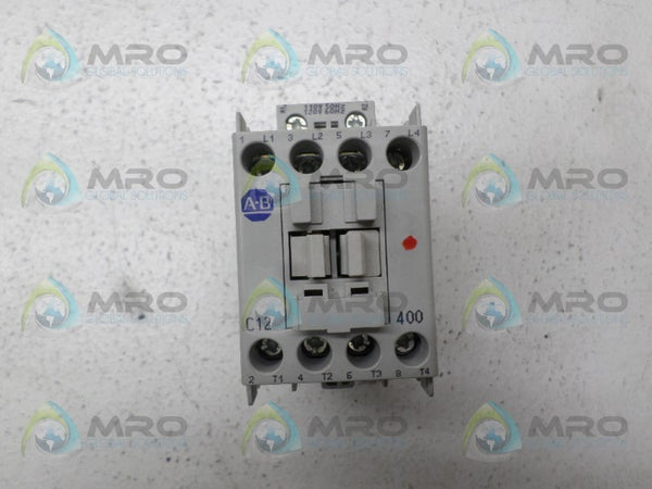 ALLEN BRADLEY 100-C12D400 SER. A CONTACTOR 110/120V  UNMP