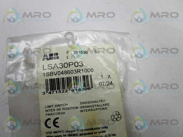 ABB LSA30P03 1SBV048603R1000 LIMIT SWITCH  NSMP