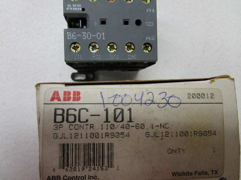 ABB B6C-101 CONTACTOR 110V  NSMP