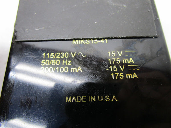 AD TECHNOLOGIES MIKS15-41 UNIVERSAL LOW NOISE POWER SUPPLY 115/230V  UNMP