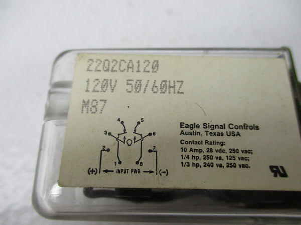 EAGLE SIGNAL 22Q2CA120 RELAY 120V  UNMP