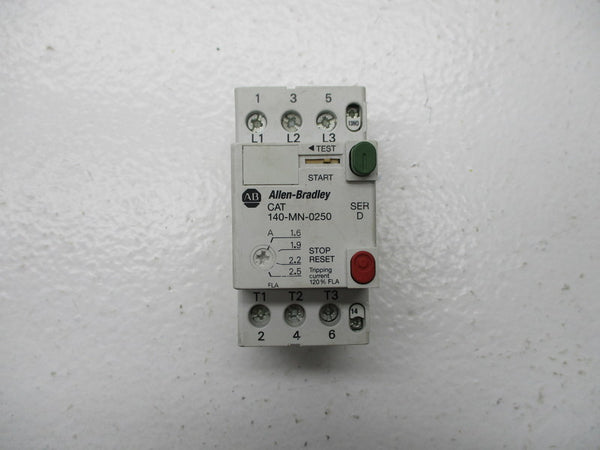ALLEN BRADLEY 140-MN-0250 SER. D  UNMP