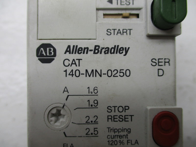 ALLEN BRADLEY 140-MN-0250 SER. D  UNMP