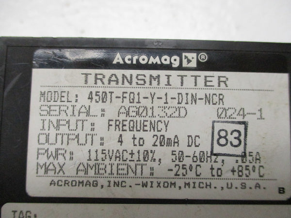 ACROMAG 450T-FQ1-Y-1-DIN-NCR NSNP