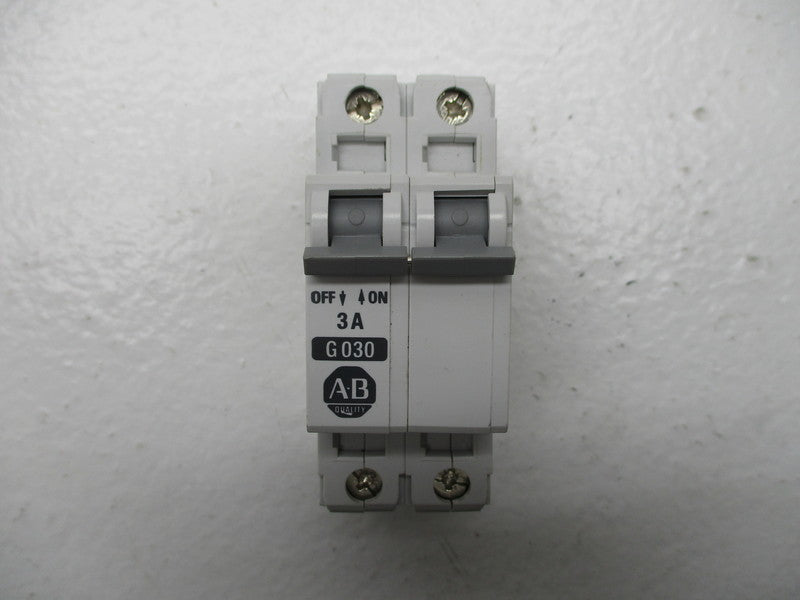 ALLEN BRADLEY 1492-CB2G030 CIRCUIT BREAKER SER. B 3A NSNP