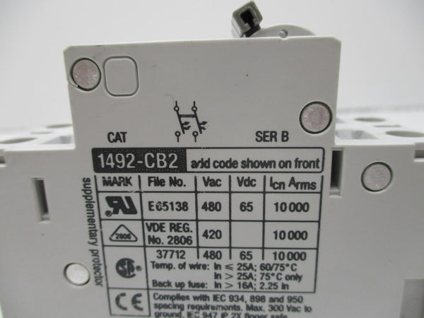 ALLEN BRADLEY 1492-CB2G030 CIRCUIT BREAKER SER. B 3A NSNP