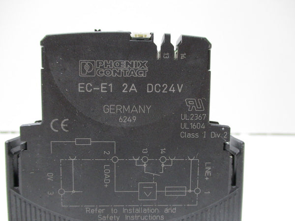 PHOENIX CONTACT EC-E1-2A-DC24V CIRCUIT BREAKER 2A DC24V NSNP