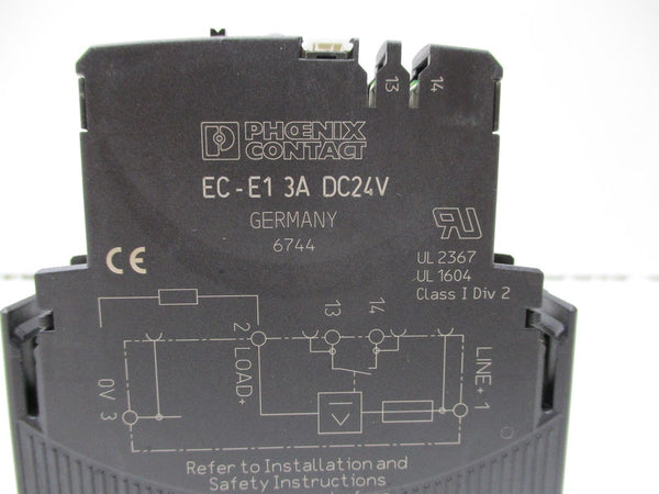PHOENIX CONTACT EC-E1-3A-DC24V CIRCUIT BREAKER 3A DC24V NSNP