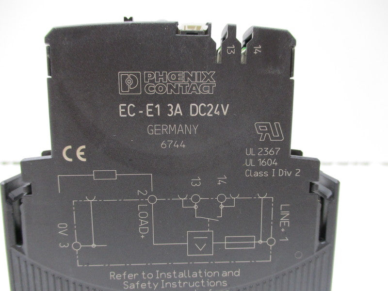PHOENIX CONTACT EC-E1-3A-DC24V CIRCUIT BREAKER 3A DC24V NSNP