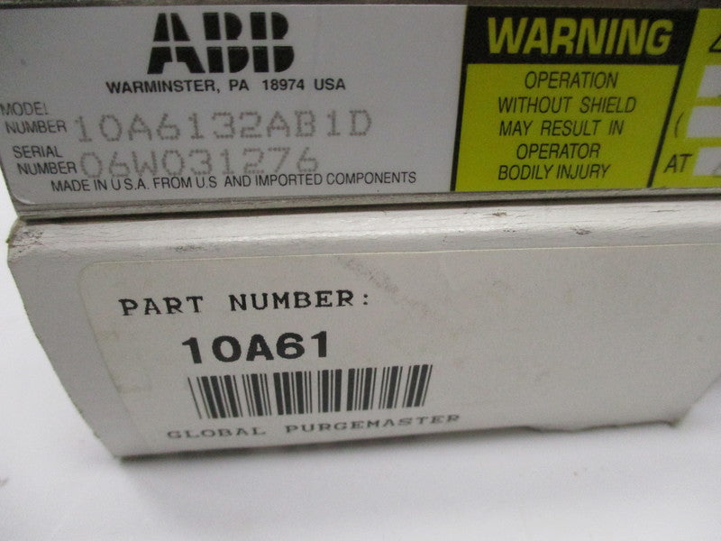 ABB 10A6132AB1D GLOBAL PURGEMASTER  NSMP