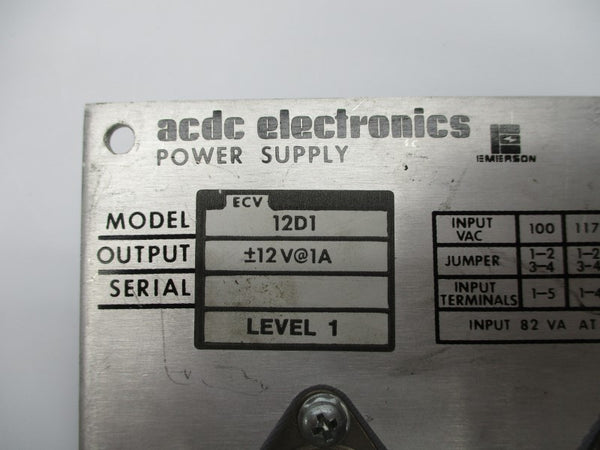 ACDC ELECTRONICS ECV-12D1 UNMP