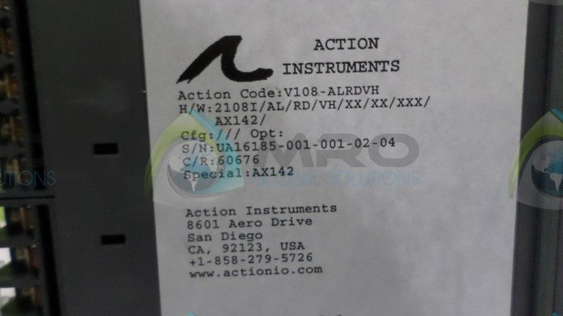 ACTION INSTRUMENTS V108-ALRDVH NSNP