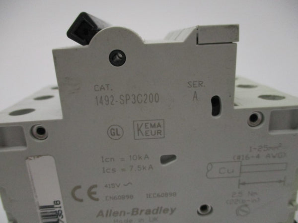 ALLEN BRADLEY 1492-SP3C200 SER. A 20A UNMP