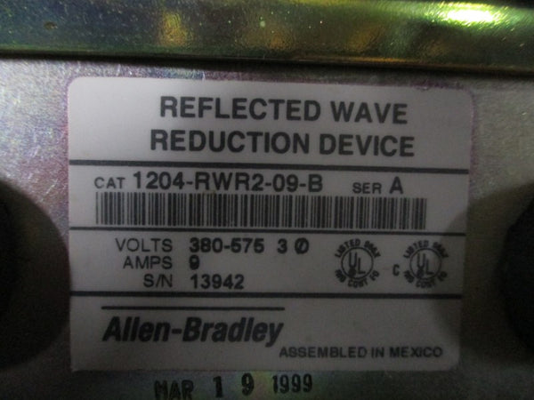 ALLEN BRADLEY 1204-RWR2-09-B SER. A 380-575VAC 9A (AS PICTURED) UNMP
