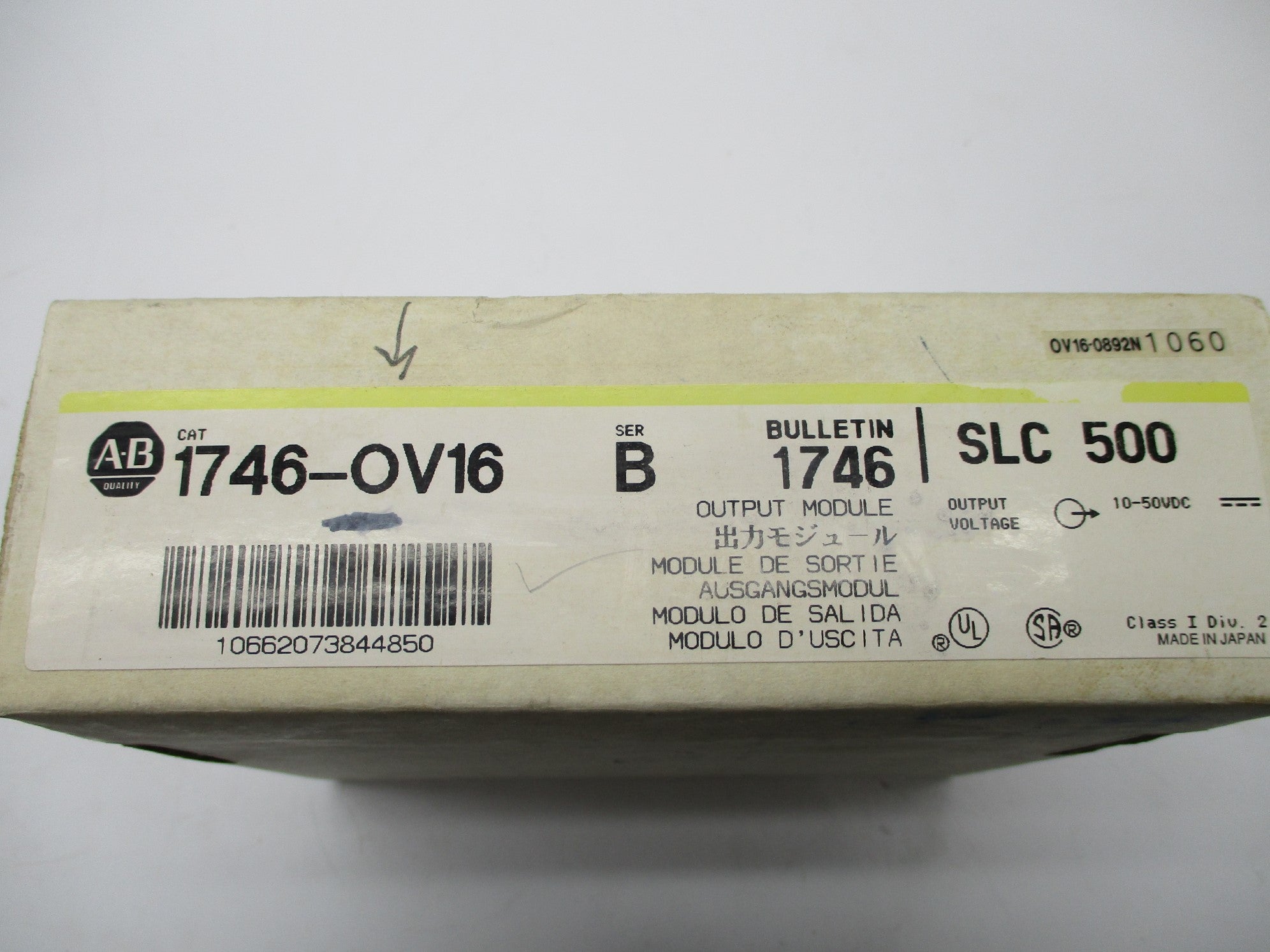 ALLEN BRADLEY 1746-OV16 SER. B NSMP