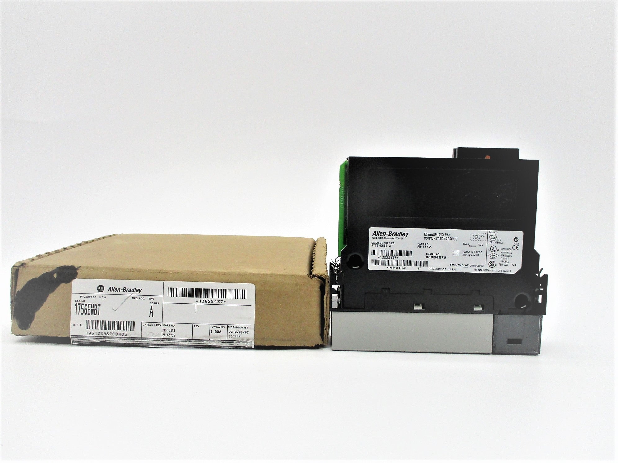 ALLEN BRADLEY 1756-ENBT SER. A F/W 4.008 5.1VDC NSMP