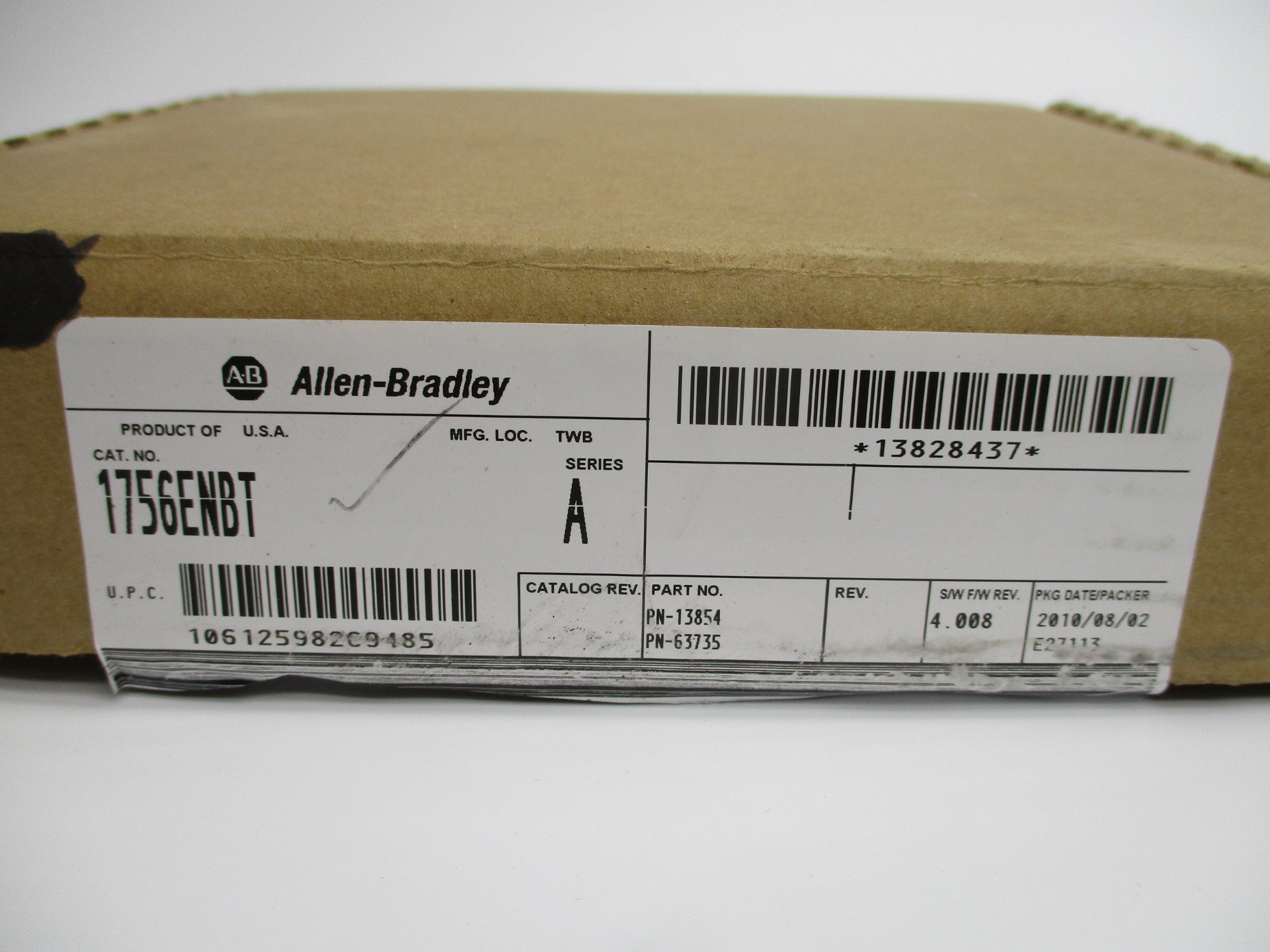 ALLEN BRADLEY 1756-ENBT SER. A F/W 4.008 5.1VDC NSMP