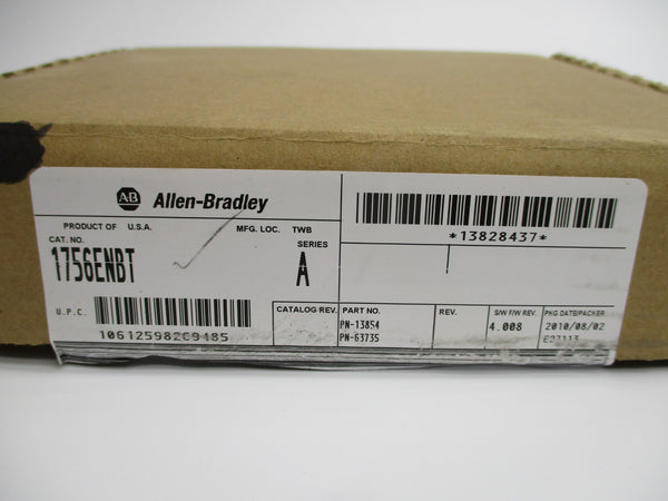 ALLEN BRADLEY 1756-ENBT SER. A F/W 4.008 5.1VDC NSMP