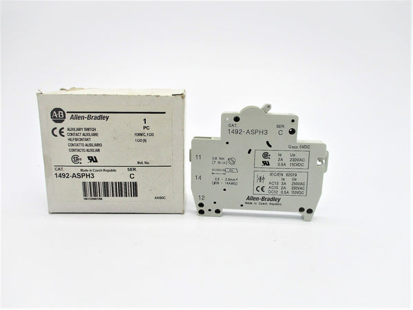 ALLEN BRADLEY 1492-ASPH3 SER. C 250V 3A NSMP