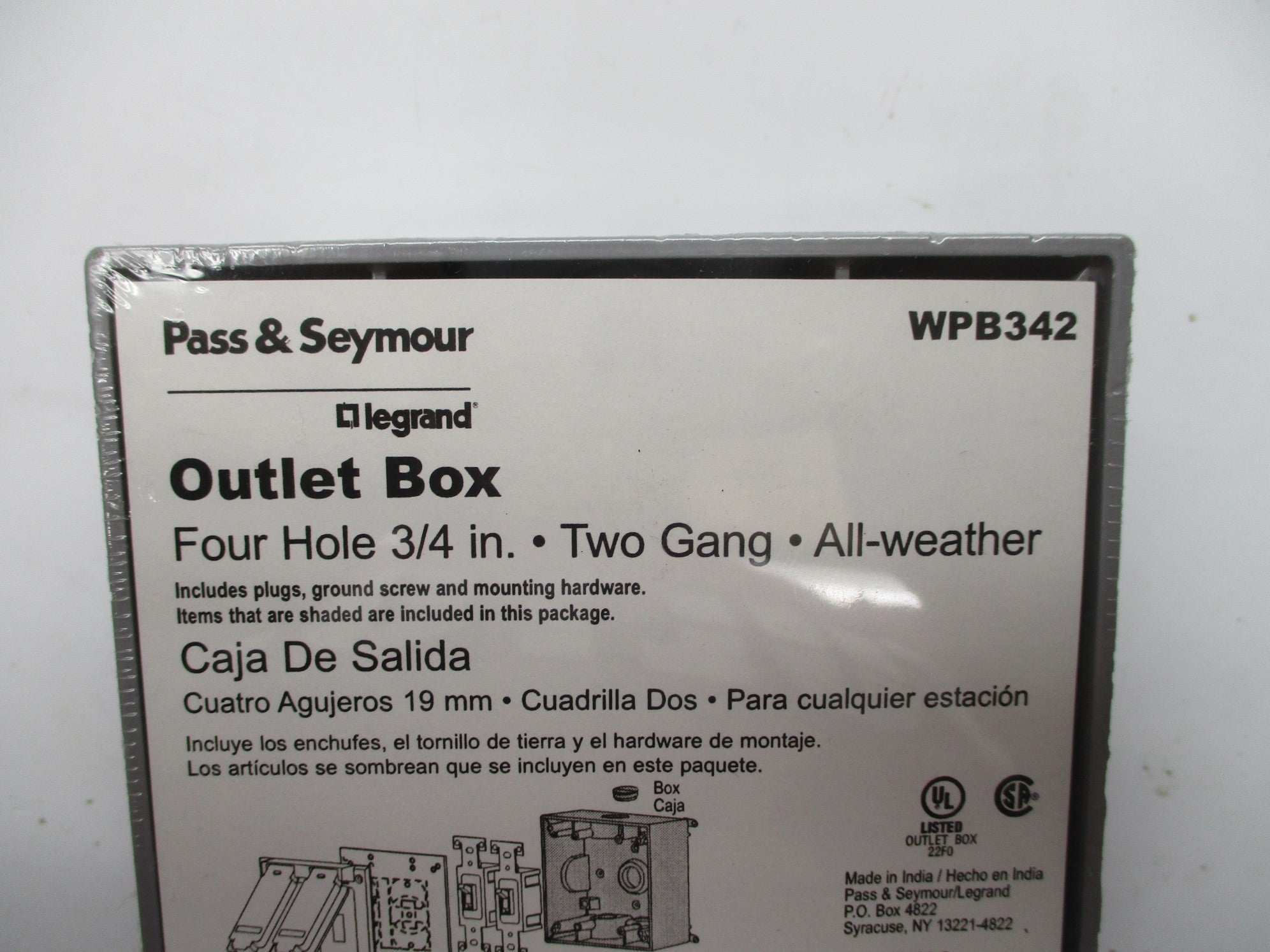 PASS & SEYMOUR WPB342 NSMP