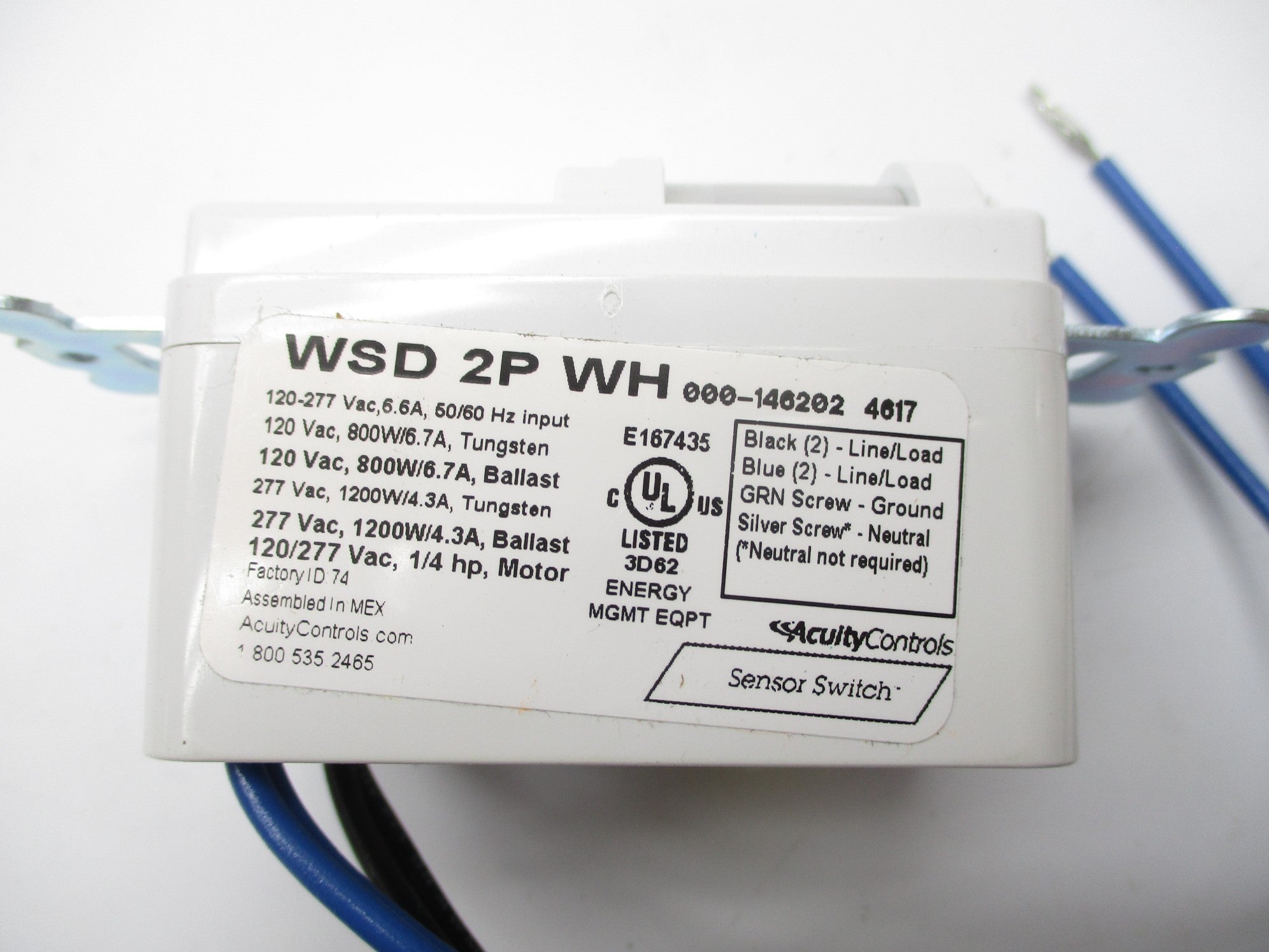 ACUITY CONTROLS WSD2PWH NSNP