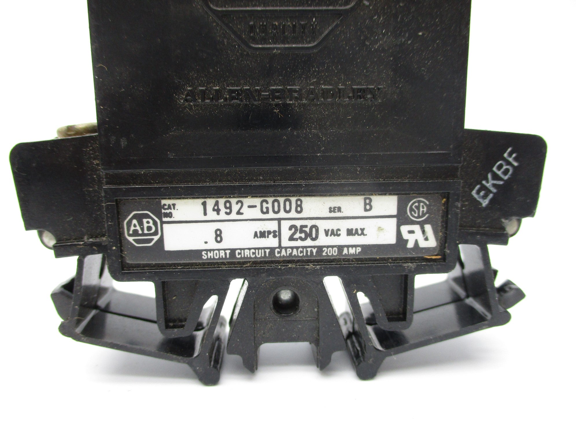 ALLEN BRADLEY 1492-G008 SER. B .8A 250V NSNP