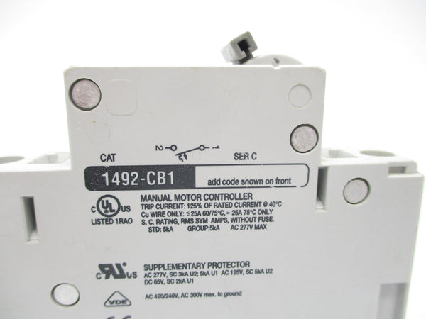 ALLEN BRADLEY 1492-CB1G400 SER. C 40A 277V NSNP