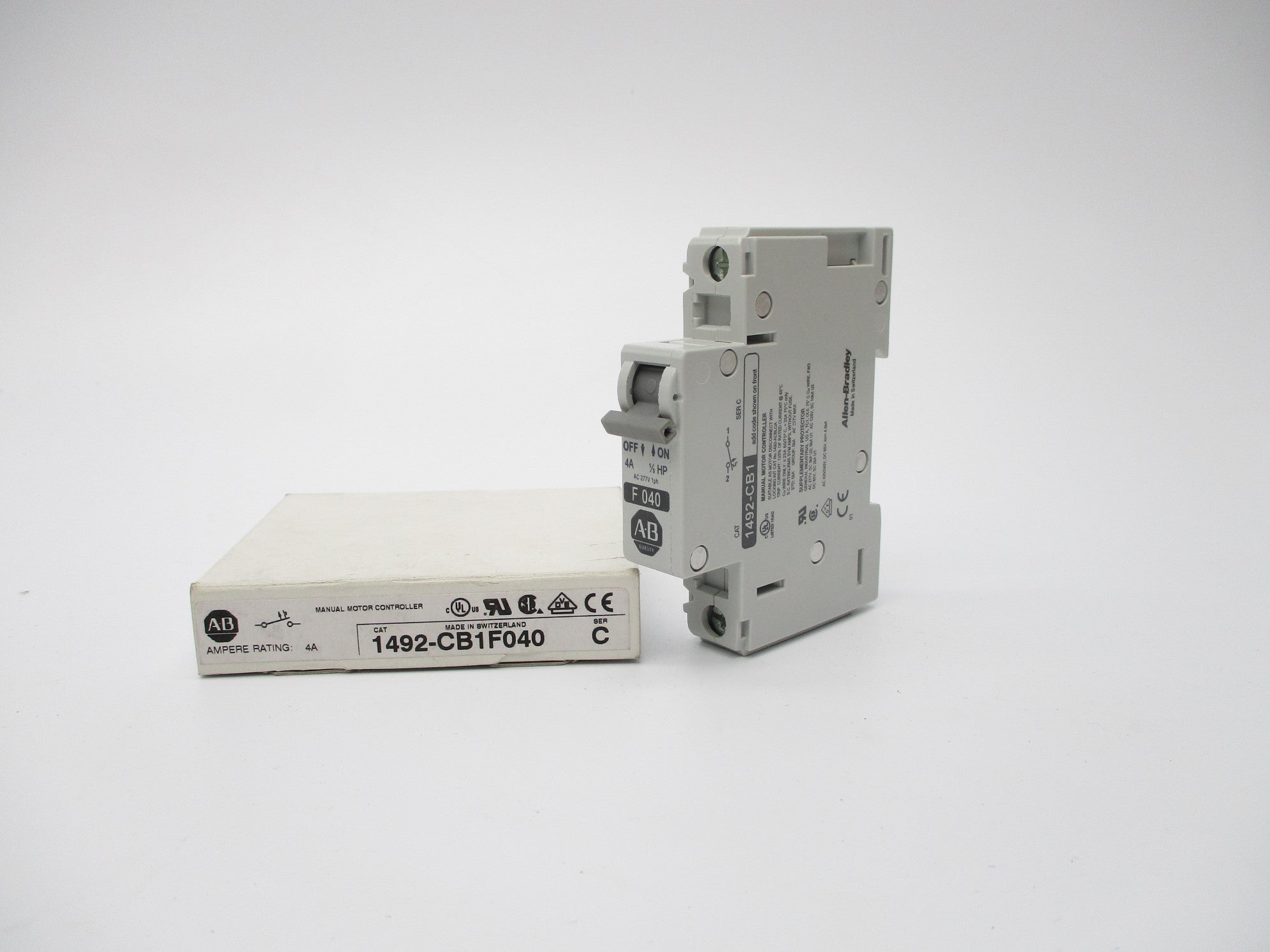 ALLEN BRADLEY 1492-CB1F040 SER. C 4A 277V (WH) NSMP