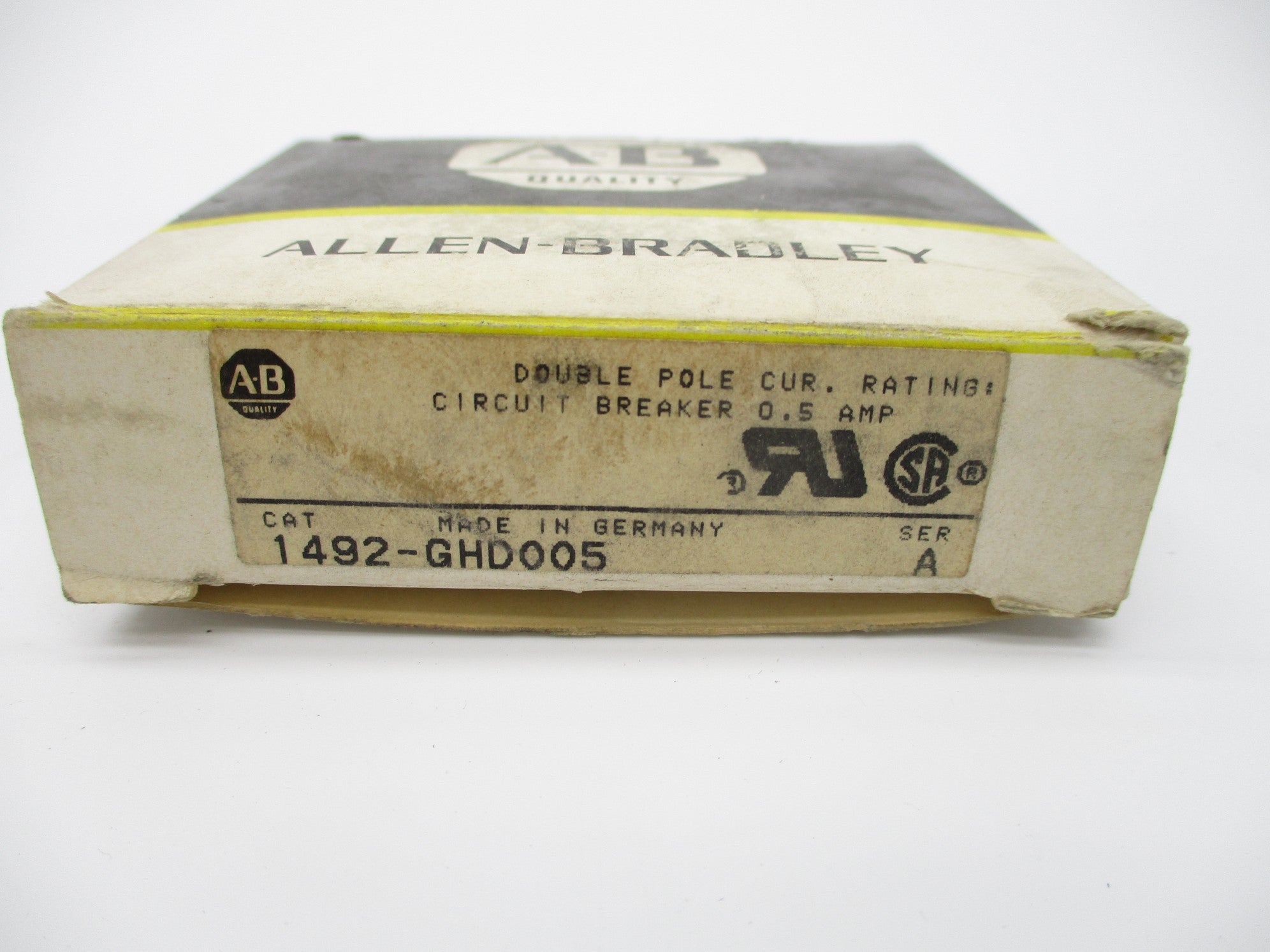 ALLEN BRADLEY 1492-GHD005 SER. A .5A 250V (BK/YL) NSMP