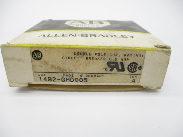 ALLEN BRADLEY 1492-GHD005 SER. A .5A 250V (BK/YL) NSMP