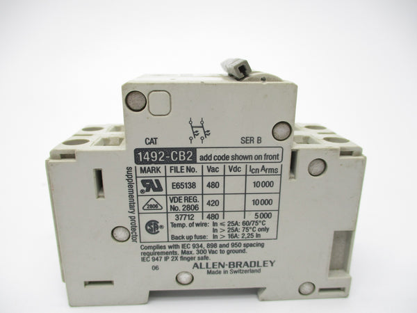 ALLEN BRADLEY 1492-CB2G030 SER. B 3A UNMP