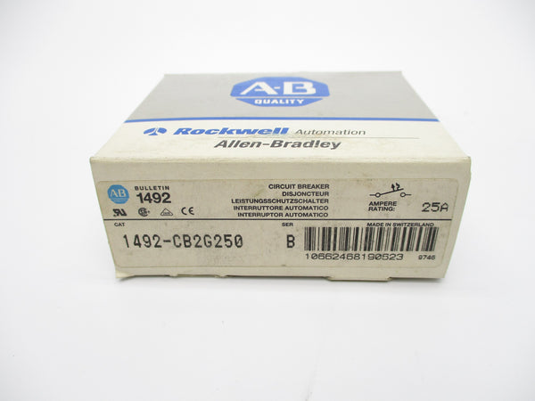 ALLEN BRADLEY 1492-CB2G250 SER. B 25A (GY/BL) NSMP