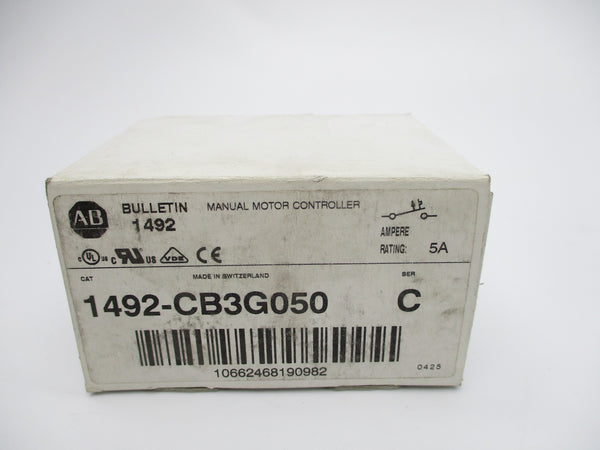 ALLEN BRADLEY 1492-CB3G050 SER. C 5A 277V NSMP