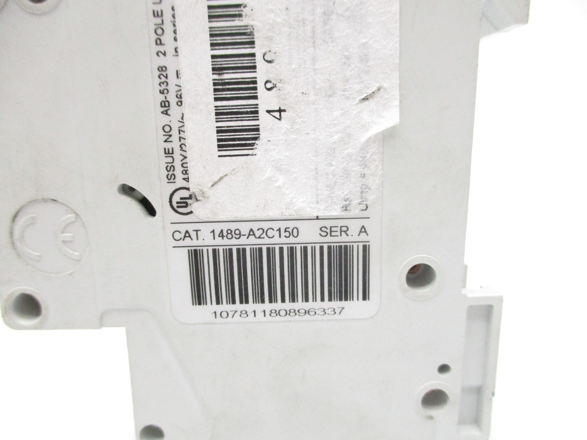 ALLEN BRADLEY 1489-A2C150 SER. A 15A 277V UNMP