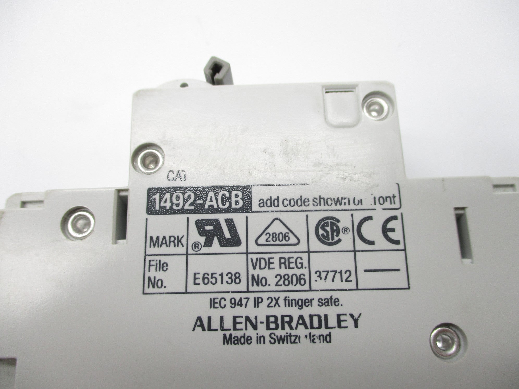 ALLEN BRADLEY 1492-ACBH2 6A 277V UNMP