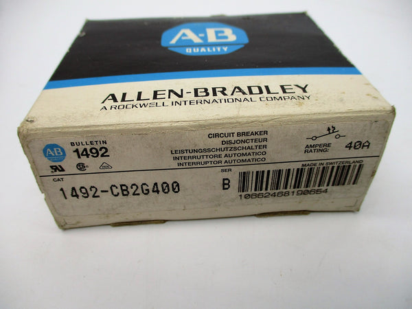 ALLEN BRADLEY 1492-CB2G400 SER. B 40A 480V (BK/BL) NSMP