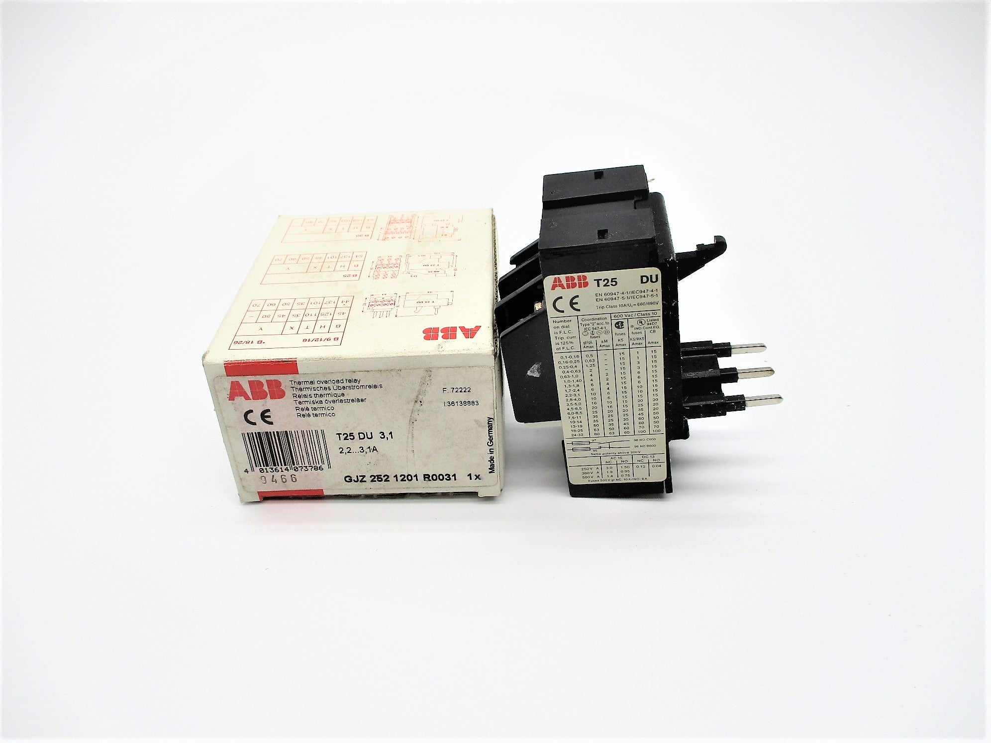 ABB T25DU-3,1 2.2-3.1A NSMP