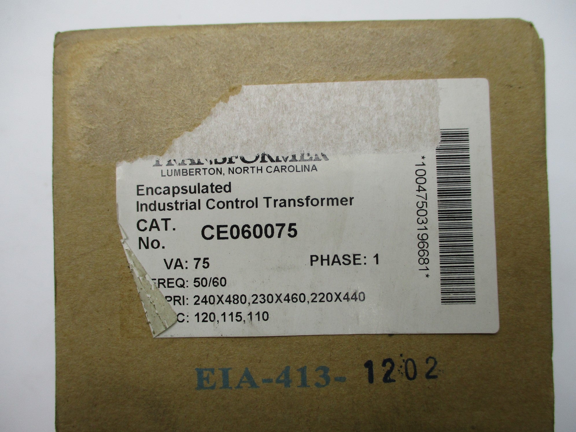 ACME ELECRTRIC CE060075 NSMP