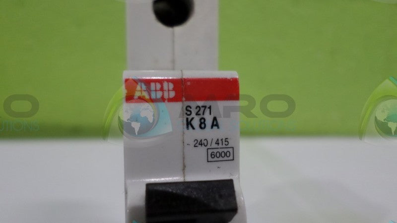 ABB S271-K8 CIRCUIT BREAKER 8A UNMP