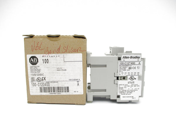 ALLEN BRADLEY 100-C12D400 SER. A 110/120V (BR/WH) NSMP