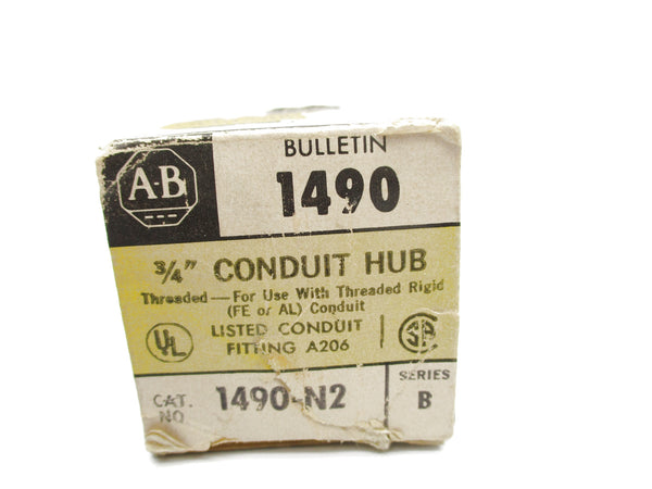 ALLEN BRADLEY 1490-N2 SER. B 3/4" (BK/YL) NSMP
