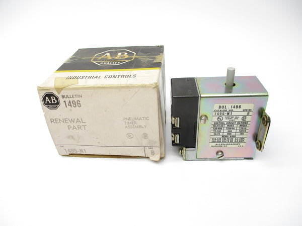 ALLEN BRADLEY 1496-N1 SER. B 120-600VAC 60A 1/20-180SEC (BK/YL) NSMP