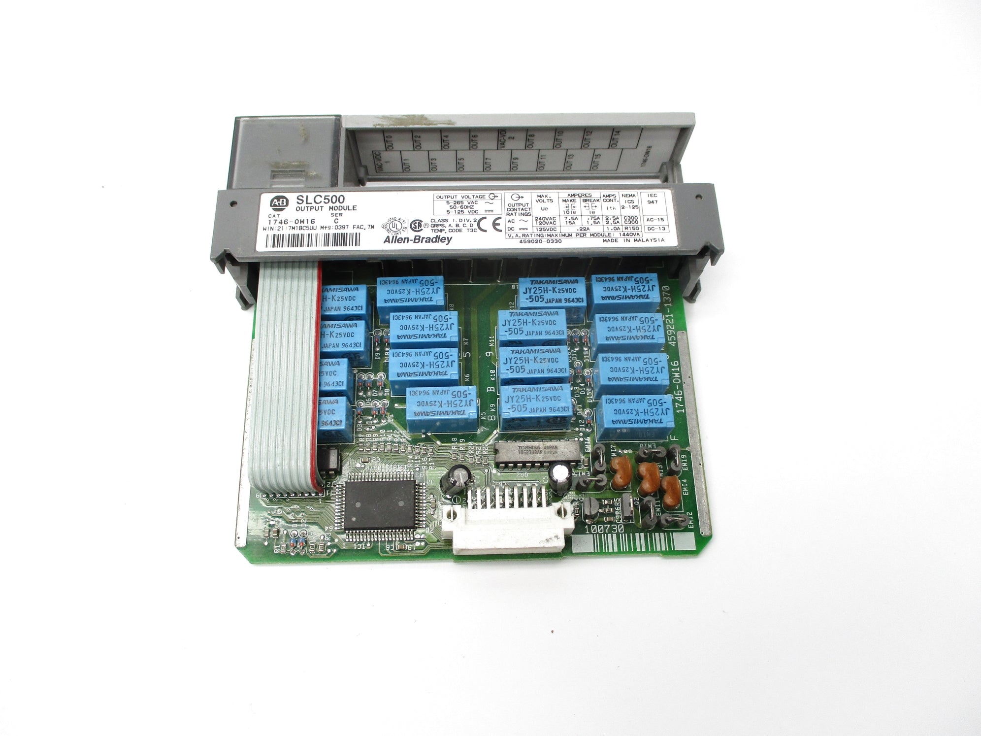 ALLEN BRADLEY 1746-OW16 SER. C 5-265VAC (NO TERMINAL) UNMP