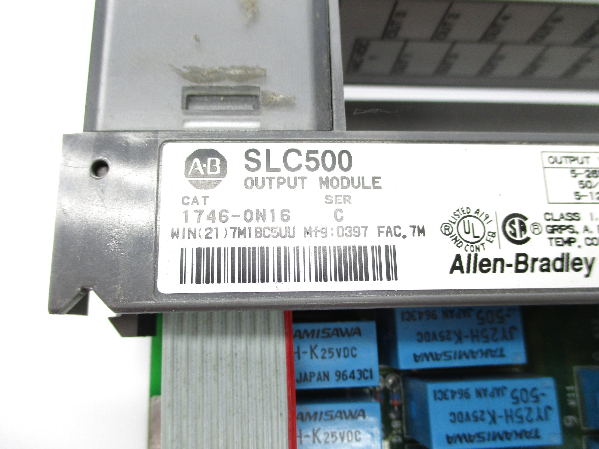 ALLEN BRADLEY 1746-OW16 SER. C 5-265VAC (NO TERMINAL) UNMP