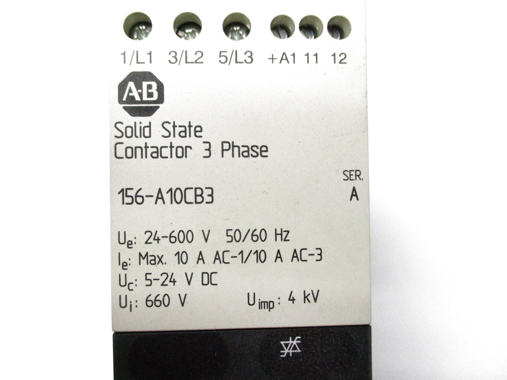 ALLEN BRADLEY 156-A10CB3 SER. A 24/600V NSNP