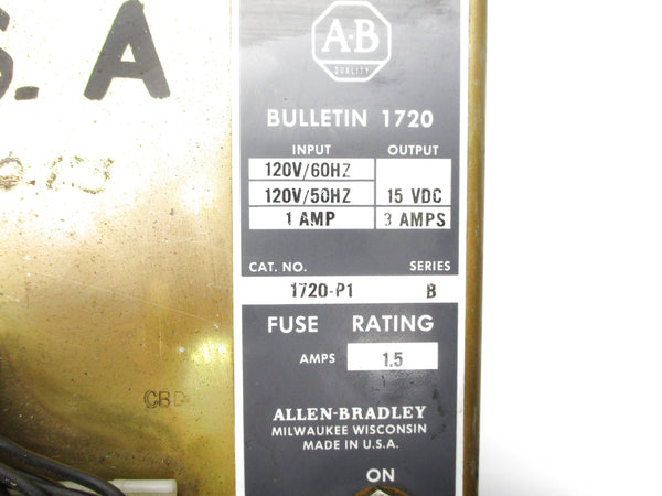 ALLEN BRADLEY 1720-P1 SER. B UNMP